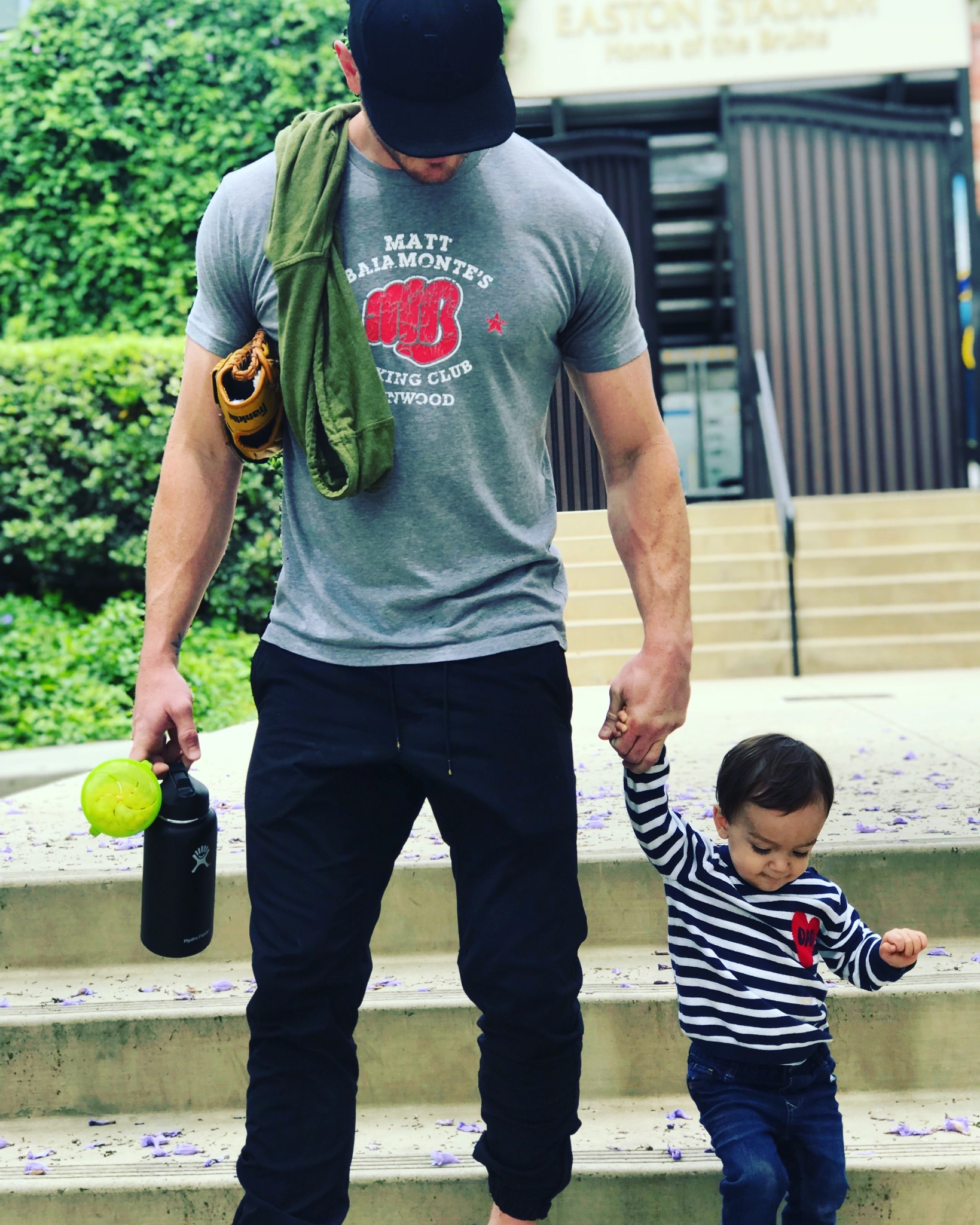 Shawn Vance with his son